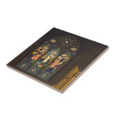 1923年ステンドグラス窓のある教会のポスター。 タイル (側面)