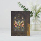 1923年ステンドグラス窓のある教会のポスター。 ポストカード (スタンド正面)