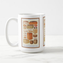 1923年ビートンの家庭のチーズのヴィンテージ・コラージュ コーヒーマグカップ
