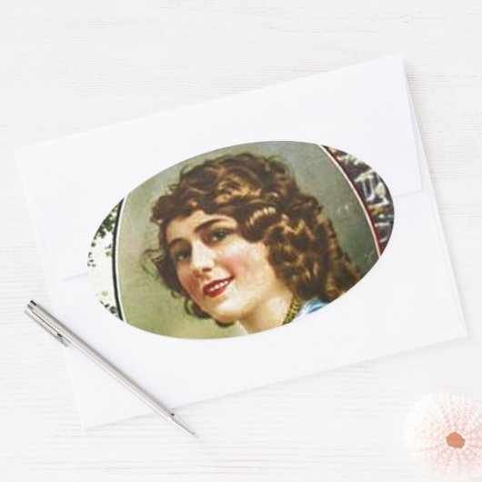 1923年以前の写真雑誌の表紙 楕円形シール (封筒)