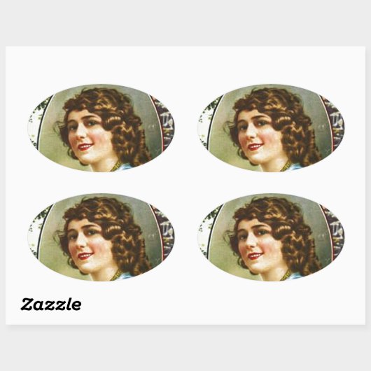 1923年以前の写真雑誌の表紙 楕円形シール (シート)