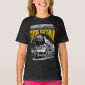 1923年製LNER列車フライング・スコッツマン。蒸気機関車。 Tシャツ (正面)