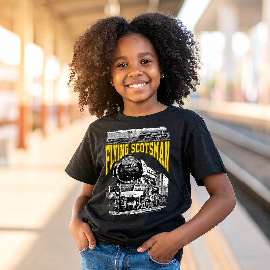 1923年製LNER列車フライング・スコッツマン。蒸気機関車。 Tシャツ