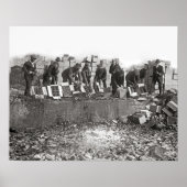 1923年酒の密造を破壊。ヴィンテージ写真 ポスター (正面)