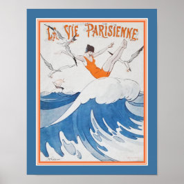 1923 Deco La Vie Parisienneカバー ポスター