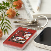 1924のオリンピック冬のゲームポスター キーホルダー (正面右)