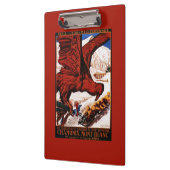 1924のオリンピック冬のゲームポスター クリップボード (左)