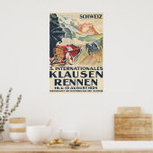 1924スイス自動車レースヴィンテージポスター ポスター (キッチン)