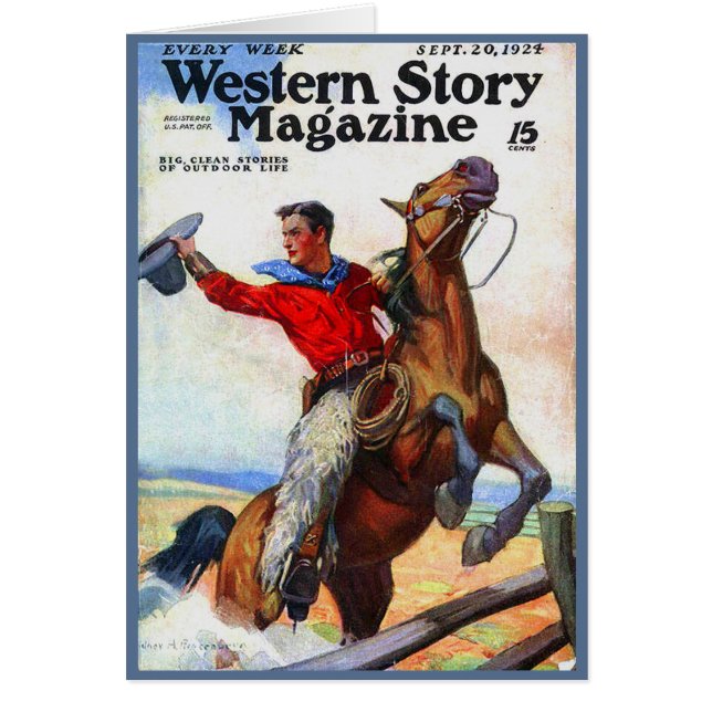 1924年のWestern Story誌表紙 (正面)