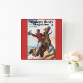 1924年のWestern Story誌表紙 スクエア壁時計 (ホーム)