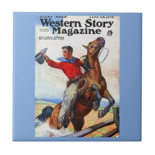 1924年のWestern Story誌表紙 タイル (正面)