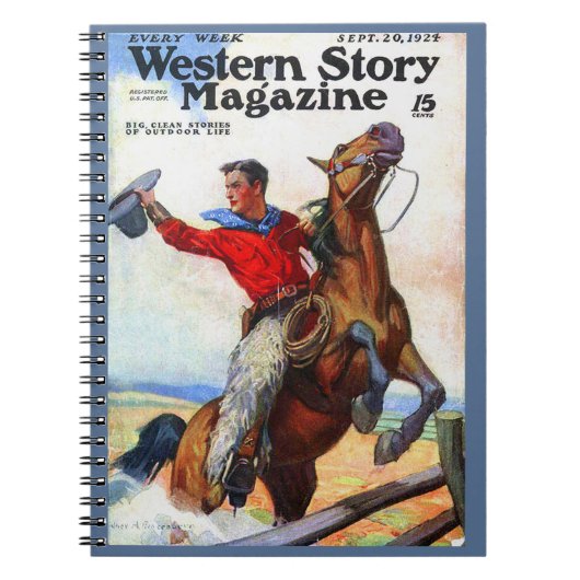 1924年のWestern Story誌表紙 ノートブック (正面)