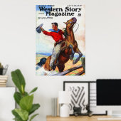 1924年のWestern Story誌表紙 ポスター (ホームオフィス)