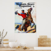 1924年のWestern Story誌表紙 ポスター (キッチン)