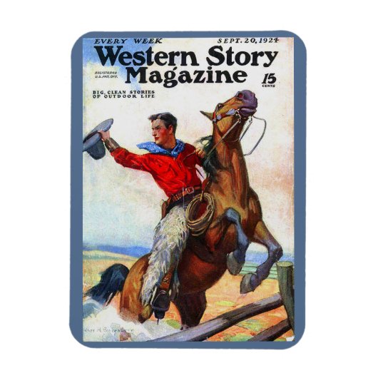 1924年のWestern Story誌表紙 マグネット (縦)