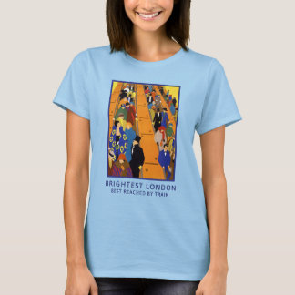 1924年イギリス アールデコ 旅行ポスター ホレス・テイラー Tシャツ