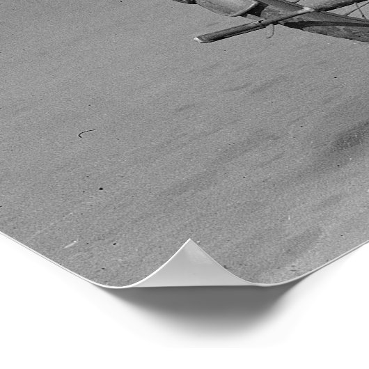 1924年バイク警官。ヴィンテージ写真 ポスター (角)