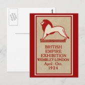 1924年ブリタニア帝国博覧会ポスター ポストカード (正面/裏面)