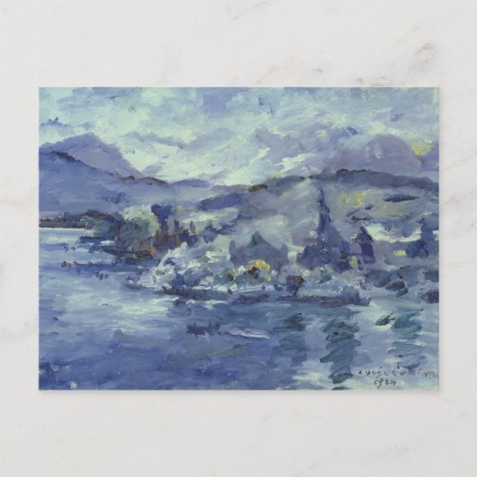 1924年ルーツェルン湖の午後 ポストカード (正面)