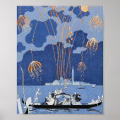 1924年ヴェネツィアで開催されたジョージ・バービール花火 ポスター (正面)