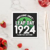 1924年素晴らし閏年日以後2月29誕生日 スタンダードカクテルナプキン (インサイチュ)