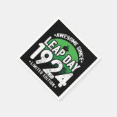 1924年素晴らし閏年日以後2月29誕生日 スタンダードカクテルナプキン (角)