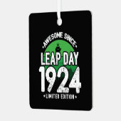1924年素晴らし閏年日以後2月29誕生日 メタルオーナメント (正面左)