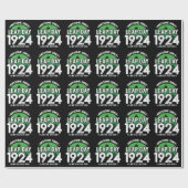 1924年素晴らし閏年日以後2月29誕生日 ラッピングペーパー (フラット)