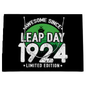 1924年素晴らし閏年日以後2月29誕生日 ラージペーパーバッグ (正面)