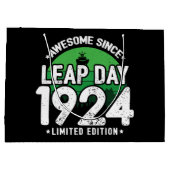 1924年素晴らし閏年日以後2月29誕生日 ラージペーパーバッグ (裏面)