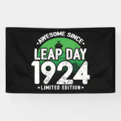 1924年素晴らし閏年日以後2月29誕生日 横断幕 (横)