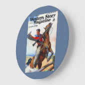 1924年『ウェスタン・ストーリー』誌の表紙 ラージ壁時計 (傾斜)