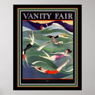 1924 Vanity Fair Deco水着カバー16x20 ポスター