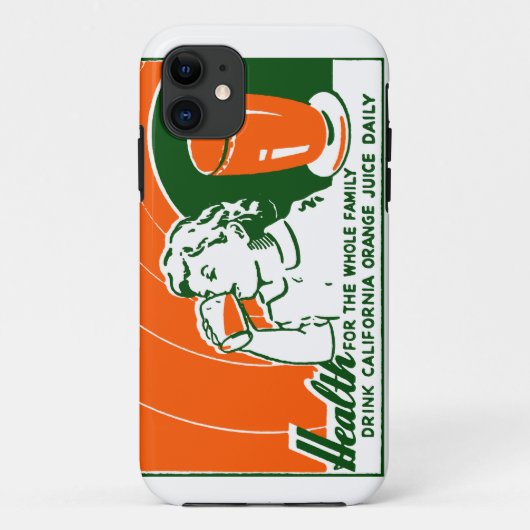 1925オレンジジュースを飲む Case-Mate iPhoneケース (裏面)