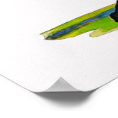 1925ゴルフウォーターカラープリント ポスター (角)