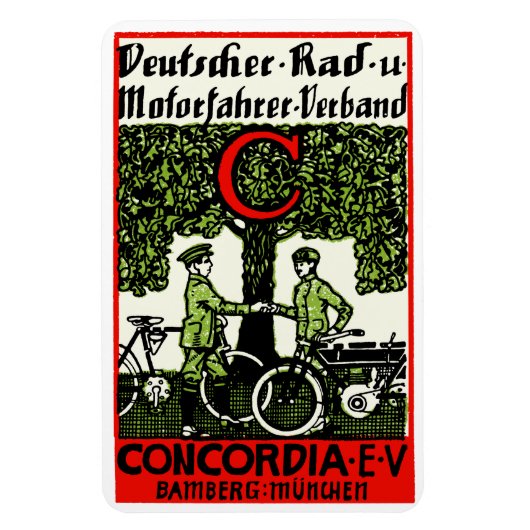 1925ドイツ自転車及びオートバイクラブ マグネット (縦)