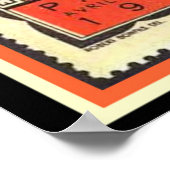 1925パリデコ展チケット13 x 19 ポスター (角)