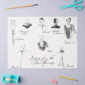 1925フランスのファッションティッシュペーパー 薄葉紙 (クラフト)