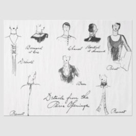 1925フランスのファッションティッシュペーパー 薄葉紙