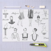 1925フランスのファッションティッシュペーパーv. 2 薄葉紙 (クラフト)