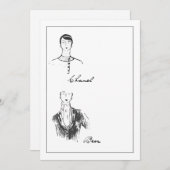 1925フランスのファッション詳細 セーブザデート (正面/裏面)