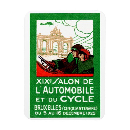 1925ブリュッセル博車の覧会 マグネット (縦)