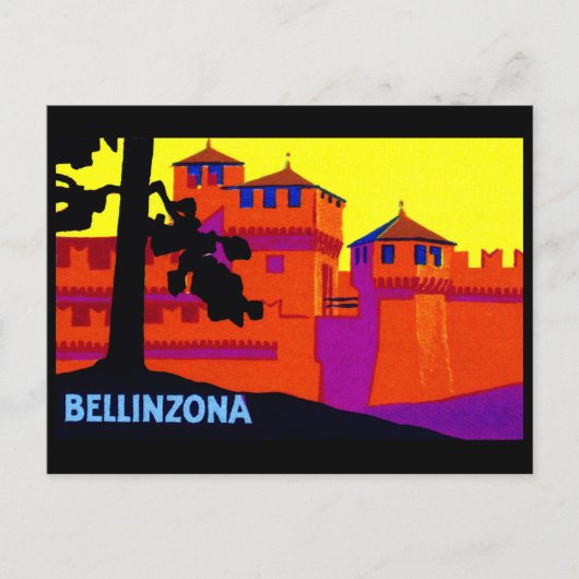 1925ベリンゾナスイス ポストカード (正面)