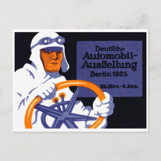 1925ベルリンカーショーポスター ポストカード (正面)