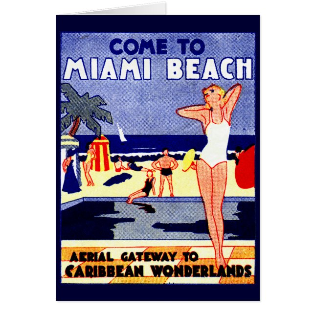 1925マイアミビーチ旅行ポスター (正面)