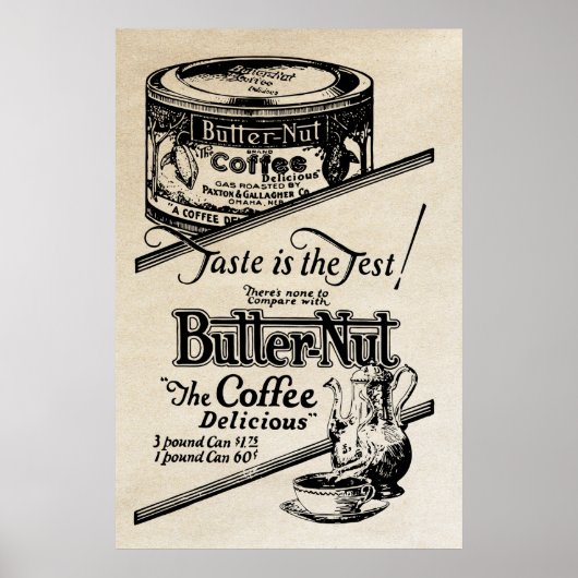 1925ヴィンテージコーヒーAd ポスター (正面)