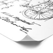 1925ヴィンテージ三輪車特許プリント ポスター (角)