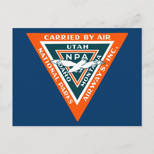 1925国立公園航空路 ポストカード (正面)