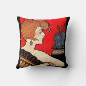 1925女性プリント クッション (裏面)