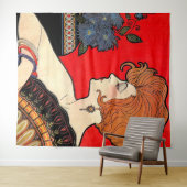 1925女性プリント タペストリー (インサイチュ(横))